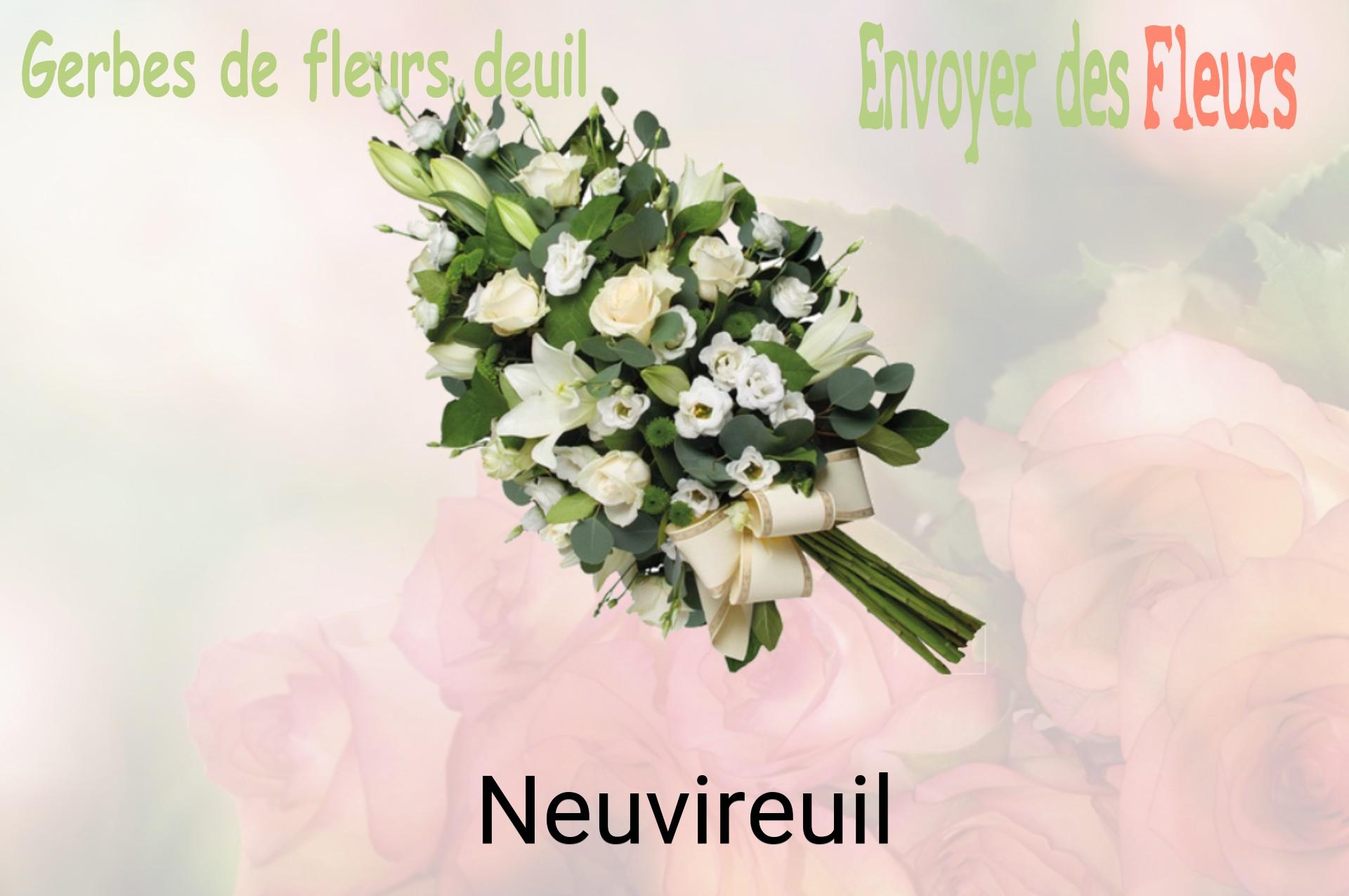 Gerbe de fleurs de deuil livrée à Neuvireuil